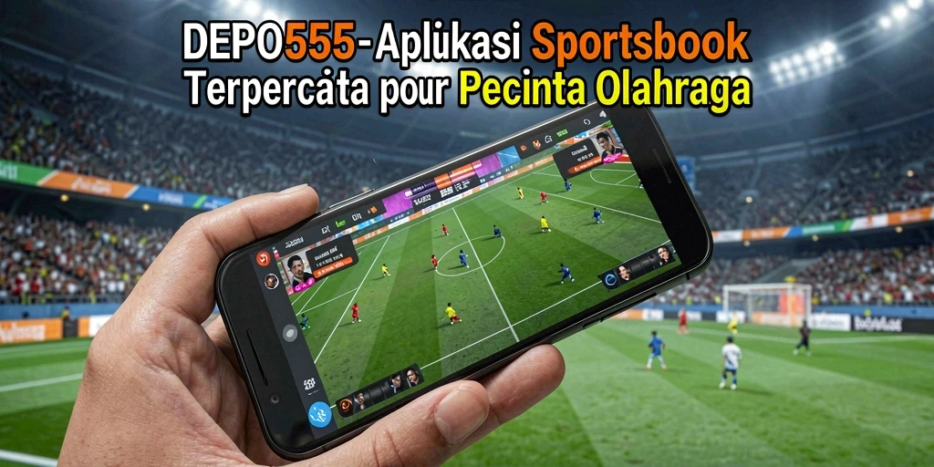 Tampilan utama DEPO555 menampilkan berbagai pilihan taruhan olahraga.