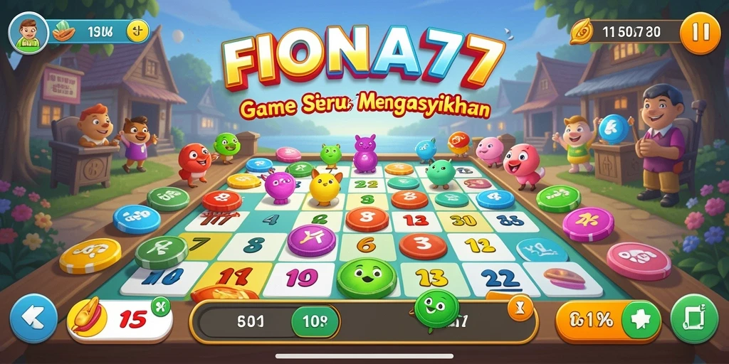 Tampilan menarik dari gameplay Bingo FIONA77 yang seru.