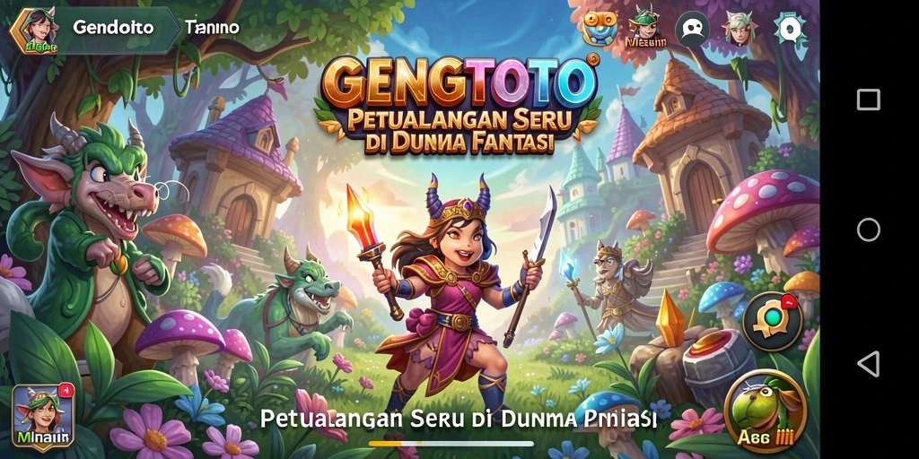 Screenshot GENGTOTO menampilkan aksi petualangan yang seru dan menantang.