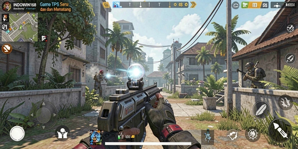 Tampilan gameplay seru dalam INDOWIN168 yang penuh aksi.