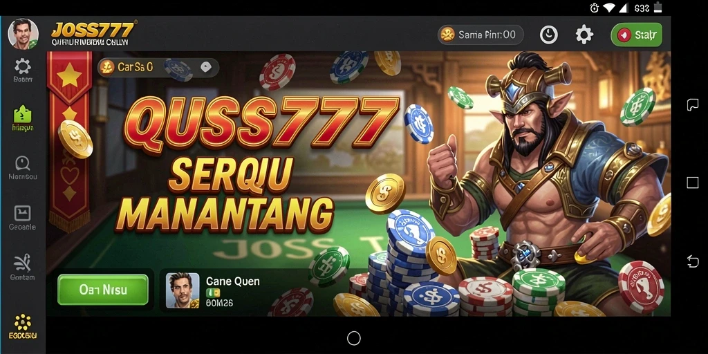 Tampilan gameplay seru dan menarik dari JOSS777.