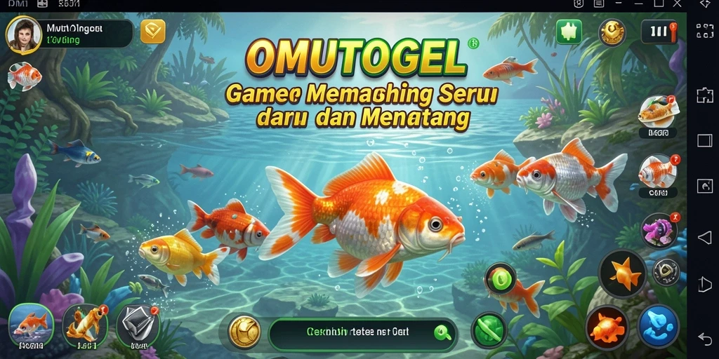 Tangkapan utama dalam gameplay memancing OMUTOGEL yang seru.