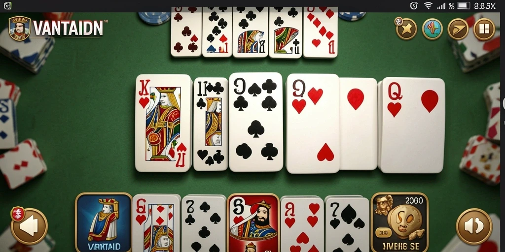 Tangkapan layar gameplay VANTAIDN yang menampilkan suasana seru permainan Domino.